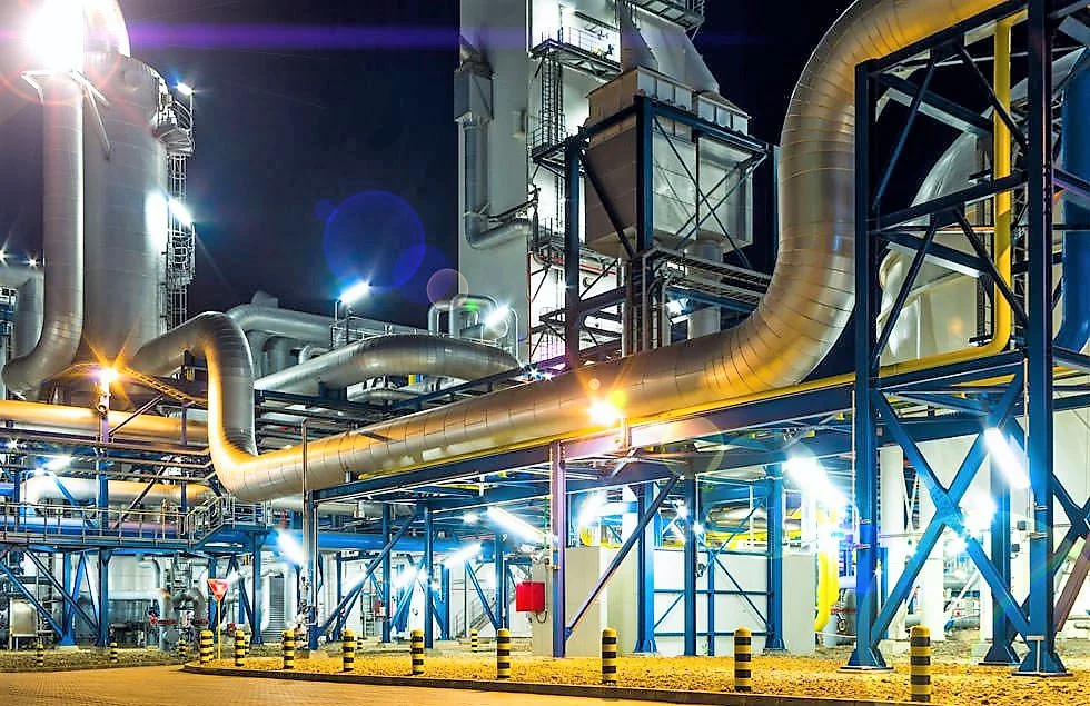 Industrial facility with electrical infrastructure
